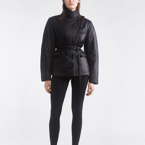 FILIPPA K Black Jolie  Soft Sport Single Breasted Snap Button‎ Size Small NEW - Picture 1 of 14